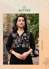 Angoori By Mittoo Rayon Thread Work Designer Kurtis Wholesale Price In Surat